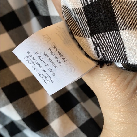 Madewell Checkered Tie Front Top - Picture 5 of 5